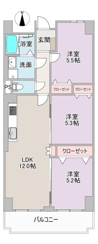 リリーハイツ港の間取り