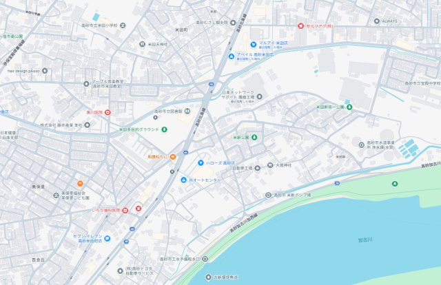 高砂市米田町米田新　新築一戸建ての地図