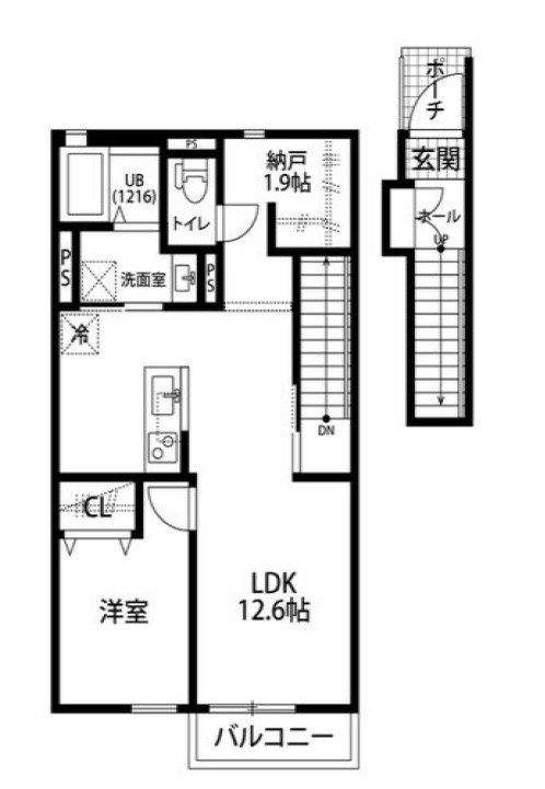 武蔵村山市残堀４丁目のアパート