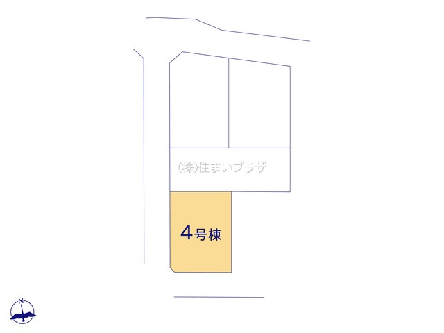 仲介手数料無料）一宮市木曽川町黒田第５－４の区画図