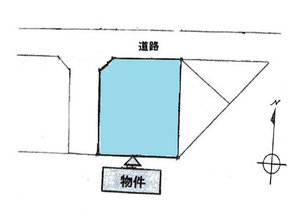 つくばみらい市伊奈東　土地の土地図