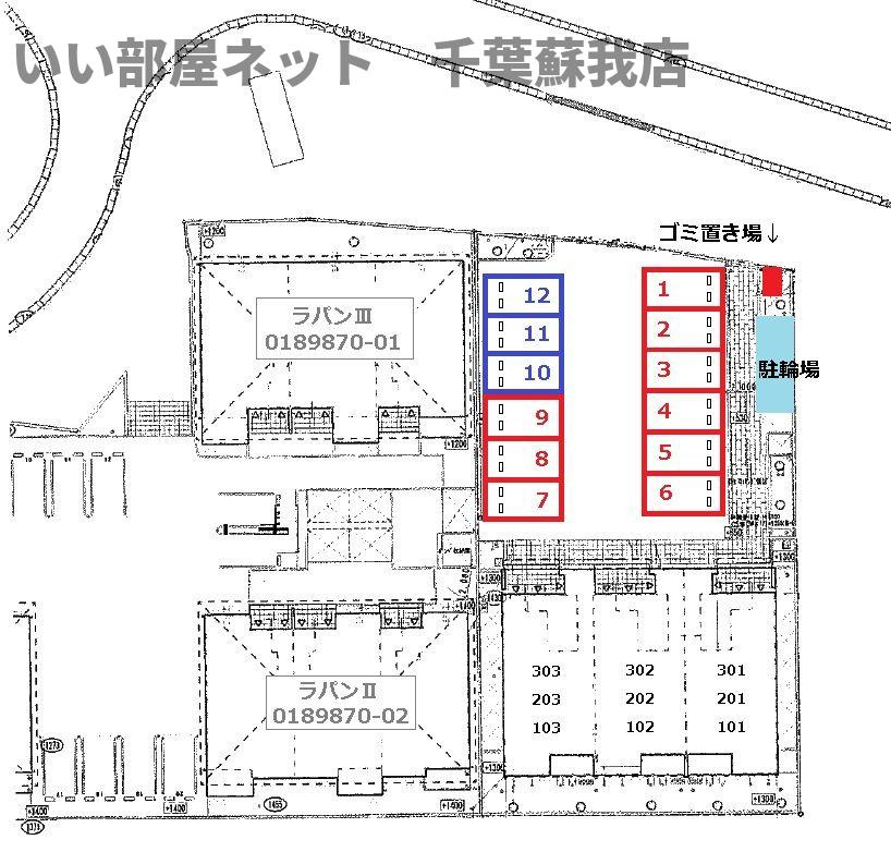 オリュザの区画図