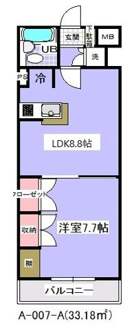 ローズマンション(A-007)の間取り