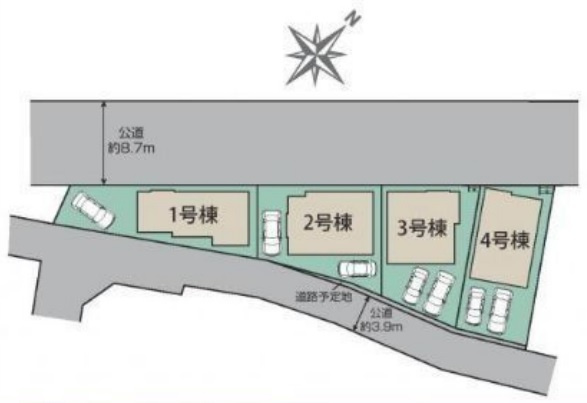 清瀬市新座下宿2期　全4棟　1号棟