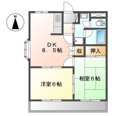 ＮＥＯ　ＰＬＡＺＡ和白の間取り