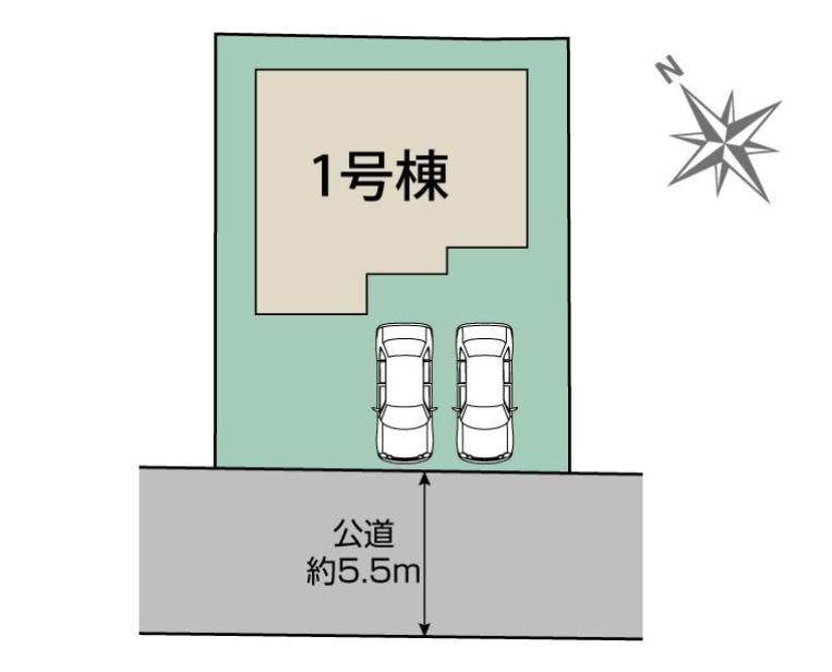 牛久市牛久町3期　新築戸建の区画図