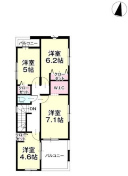 古賀市花鶴丘3期の間取り