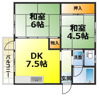 和泉府中ファミリーマンションの間取り