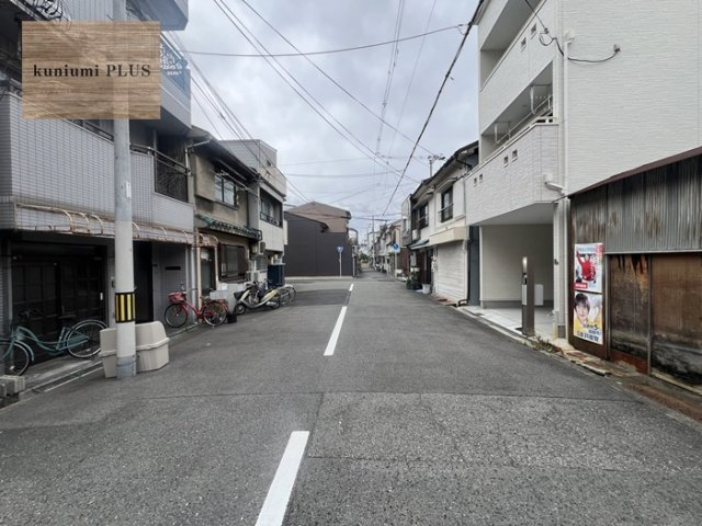大阪市城東区東中浜2丁目の前面道路含む現地写真