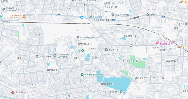 ●12(土)13(日)現地説明会！　奈良市西大寺竜王町　ラスト1邸の地図