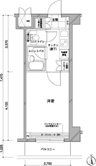 【間取り】 | ルーブル蒲田六番館