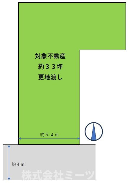 高井田元町1丁目　売土地の土地図