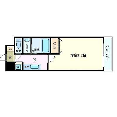 グラビスコート加古町の間取り