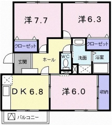 ハイクォリティーマンション麗華の間取り