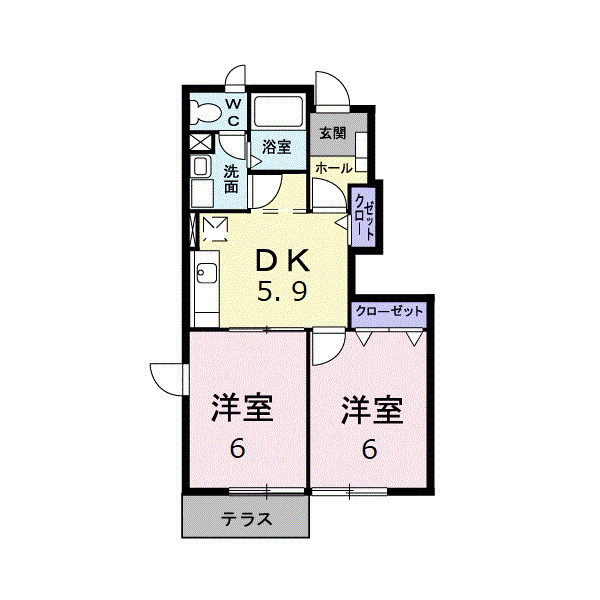 レジデンス２００４の間取り