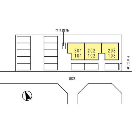 ヴィレッジ生田の区画図
