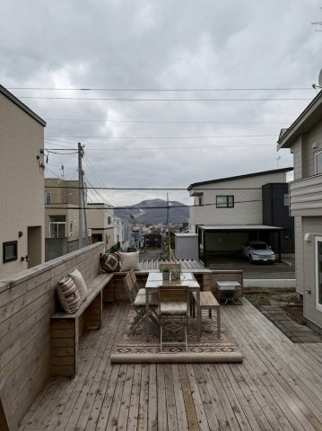 西岡４条１４丁目のバルコニー