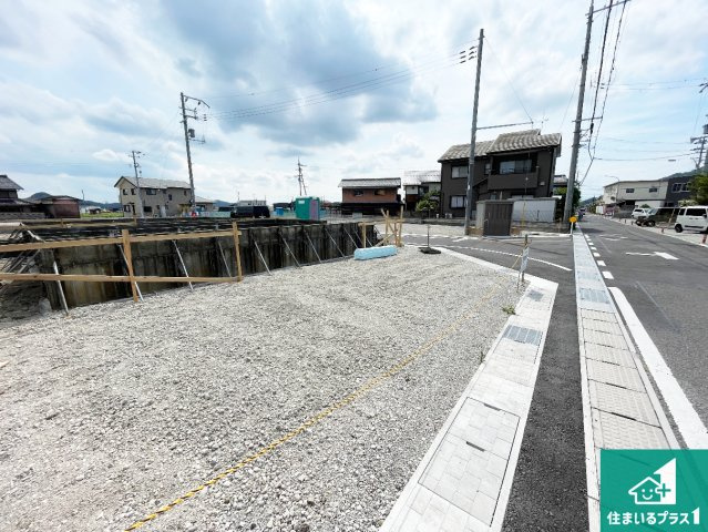 ★5(土)6(日)現地見学可能！★東近江市中野町　全2邸の外観|現在の進捗状況です！順調に作業進行中、完成が待ち遠しいです！詳細の間取り等、お気軽にお問い合わせください！
