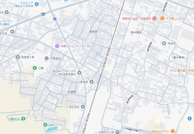 ★29(土)30(日)現地見学可能！★東近江市中野町　全2邸の地図