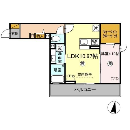 【間取り】 | D-room畑沢B