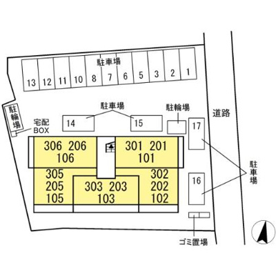 【区画図】 | D-room畑沢B