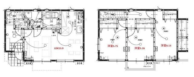 【間取り】 | グランソフィア白岡　ＢＣＤ