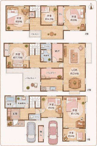 中垣内７丁目　中古一戸建ての間取り|間取り図はいかがですか？ご希望を叶える間取りですか？リビングの広さは？水回りの位置は？カウンターキッチン？など色々な情報が集約されています。弊社ではリフォームなどのご相談も承っております。