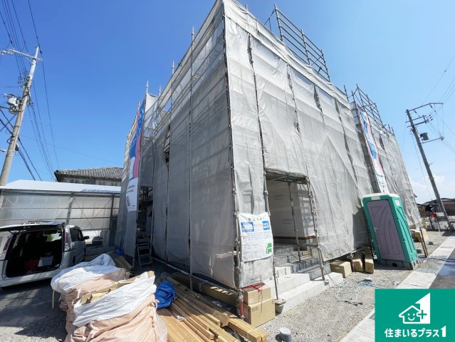 東近江市中野町　第2期　新築一戸建ての外観|現在建築中！落ち着いた街並みで新生活を始めることが出来そう！周辺の物件も併せてご紹介させて頂きます！