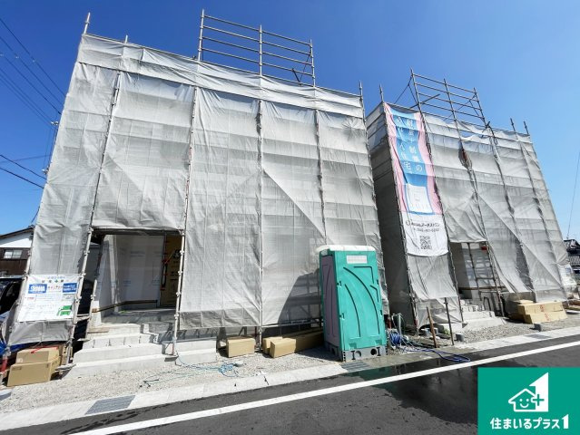 東近江市中野町　第2期　新築一戸建ての外観|現在の進捗状況です！順調に作業進行中、完成が待ち遠しいです！詳細の間取り等、お気軽にお問い合わせください！