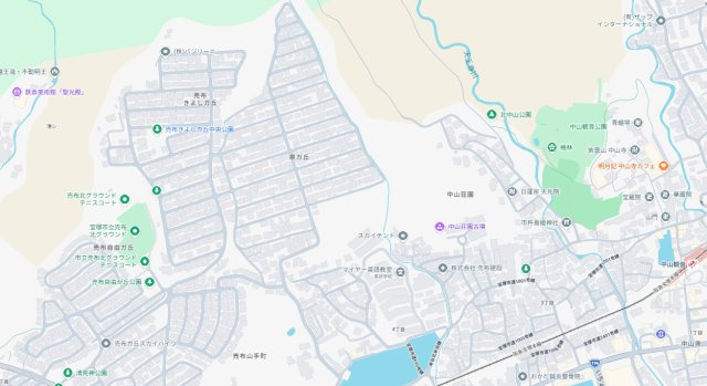 宝塚市泉ガ丘　第1期　新築一戸建ての地図