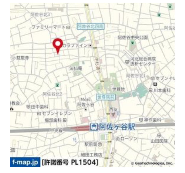 RAY HOUSEの地図