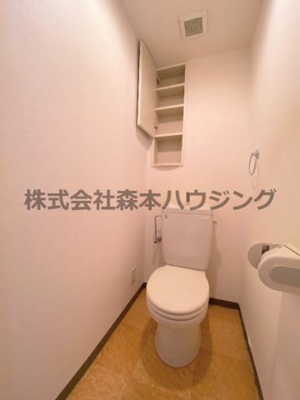 【トイレ】 | 　ラフィネ星田 | 落ち着いた色調のトイレです