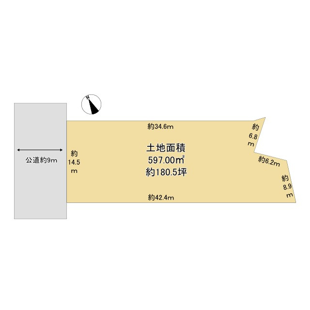 桑名市大字蓮花寺 売土地の土地図