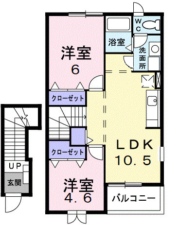 サンクレストⅡの間取り