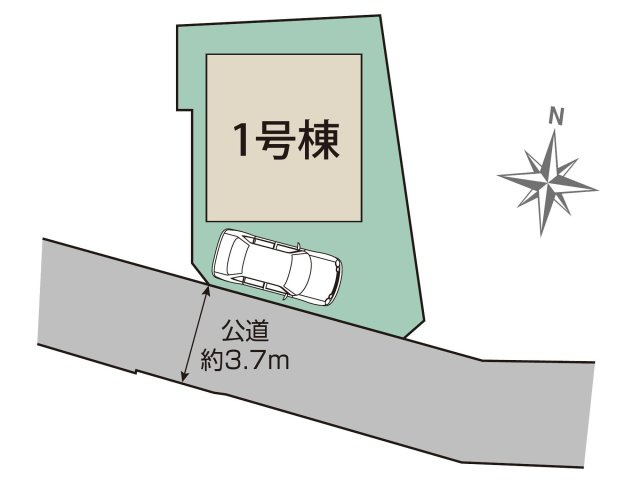 相模原線 京王多摩川駅8分 新築戸建 調布市多摩川3丁目の区画図