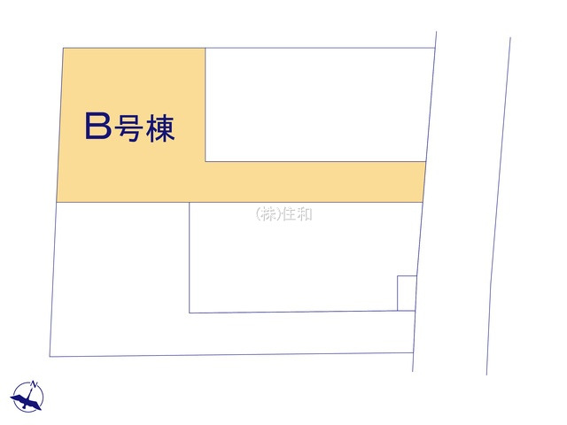 【新築分譲住宅】富士見市上沢1丁目の区画図