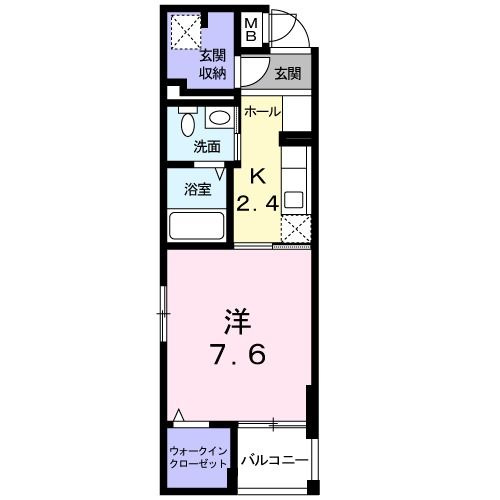 プランドールＫの間取り