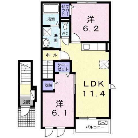 ステラ　マリス　Ａの間取り