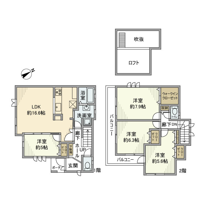 東希望が丘戸建の間取り
