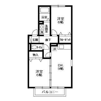 【間取り】 | ヴェルドパークA
