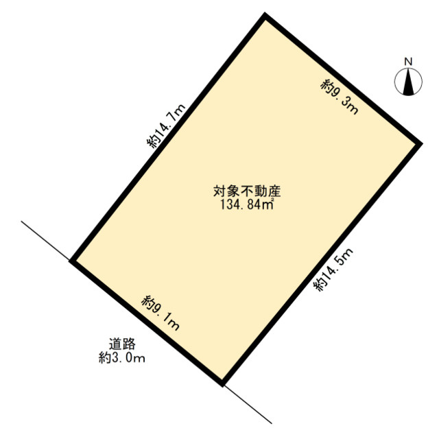 岐阜市高森町土地の土地図