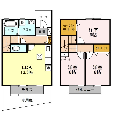 スカイスクレパーの間取り