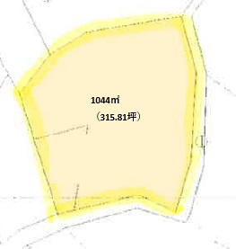 【売地】豊見城市長堂（315.81坪）1区画の土地図