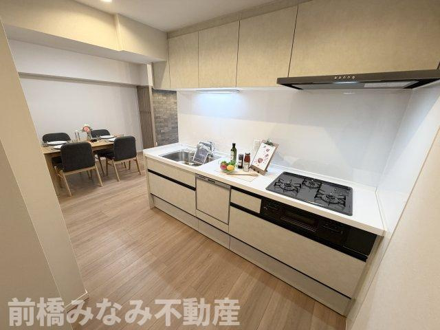 【中古マンション】前橋市大手町　パシフィックパレス　606号室　2LDKのキッチン|コンパクトなキッチンで掃除もラクラク