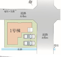 糟屋郡新宮町2期　1号棟の区画図
