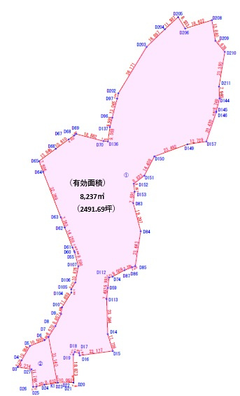 ●売地　八重瀬町新城（２４９１．６９坪）－１区画