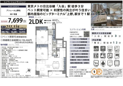 【その他】 | アシェール上野北　仲介手数料無料＋40万円現金プレゼント中