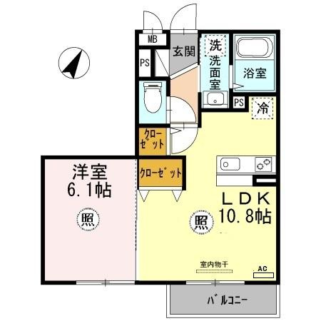 ガーベラ北神戸の間取り