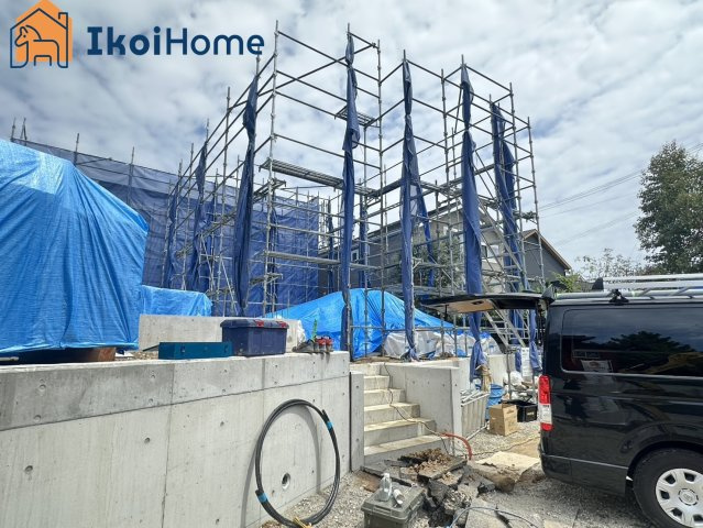 明石市太寺大野町　全3棟　2号棟　新築戸建の前面道路含む現地写真|●年中無休：当日予約可●周辺高い建物なく陽当り・通風良好です！