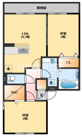 セジュールYamazaki Cの間取り